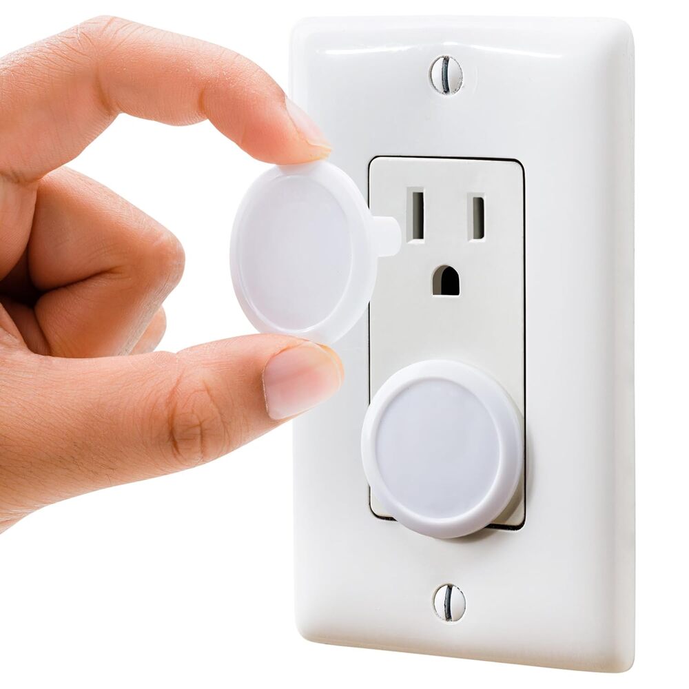 Outlet Socket Covers Baby Proofing, Electric Plug Protectors (50 Pack)- White